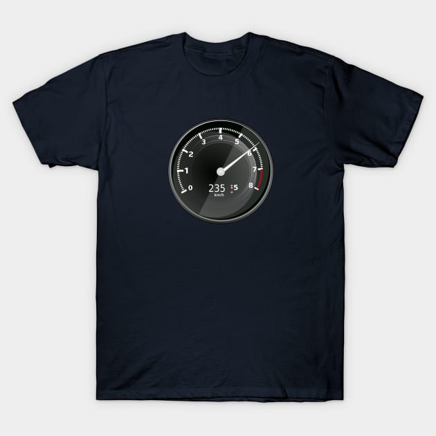 Speedometer Porsche 911 - Carrera 4S T-Shirt by Aurealis